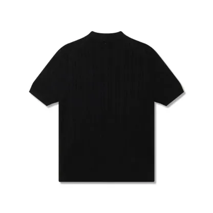 『S-XL』今季も大流行 着心地良い トレンド POLOネック ニット生地 Tシャツ