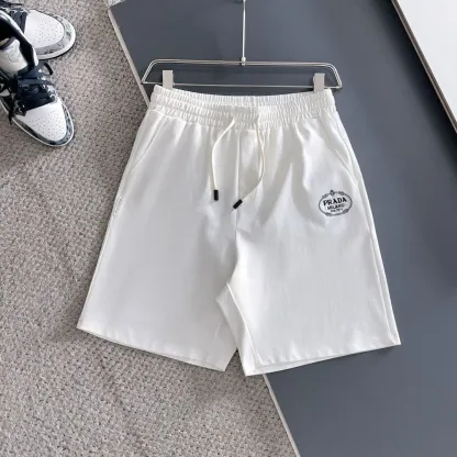 『M-4XL』クラシックな文字刺繍入りカジュアルルーズショーツ、ユニセックス