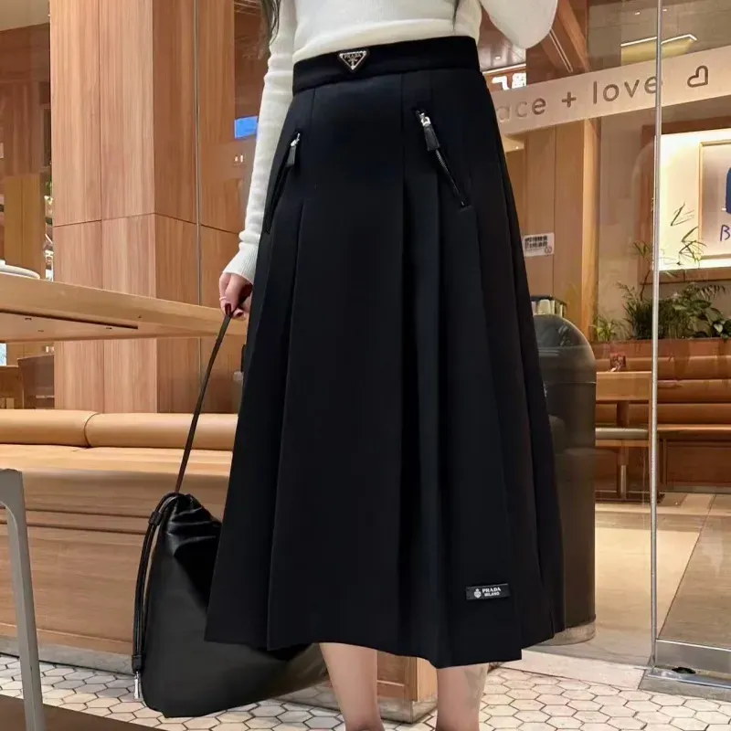 『S-L』存在感 元気いっぱい エレガント モード ジッパー スカート