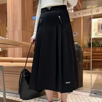 『S-L』存在感 元気いっぱい エレガント モード ジッパー スカート