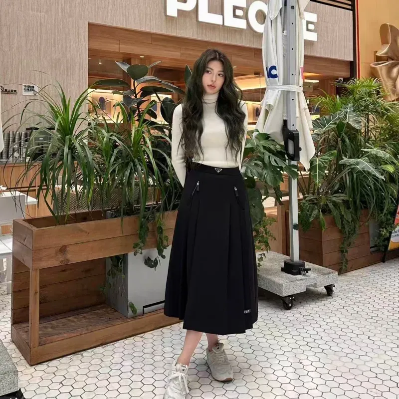 『S-L』存在感 元気いっぱい エレガント モード ジッパー スカート