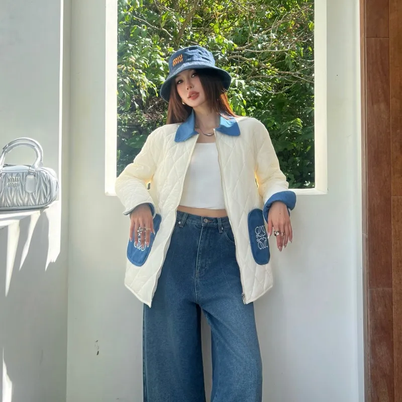 『M-L』好感度UP 最愛の一着 ファッション 折り襟 キルティングジャケット