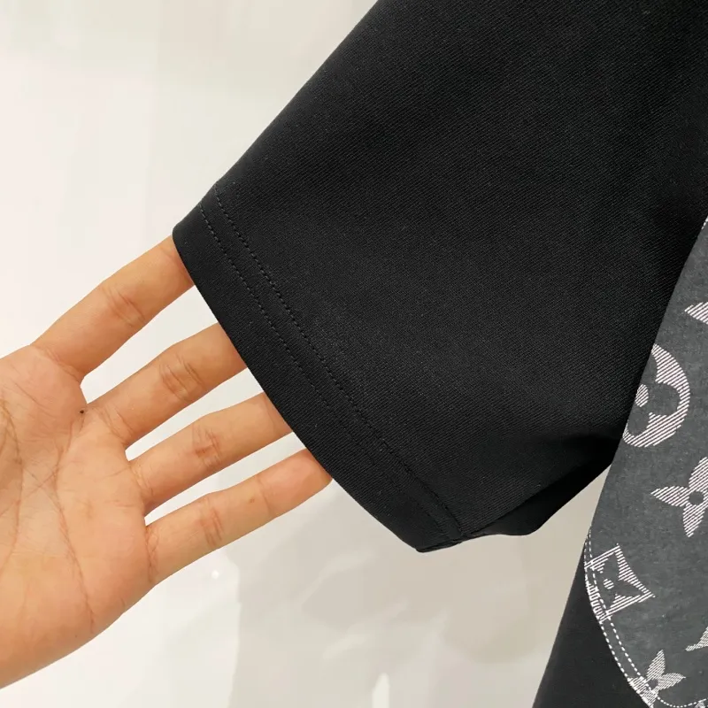 『XS-L』超人気商品 高級感 キレカジ プリント ラウンドネック 半袖 Tシャツ