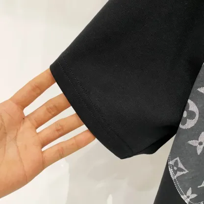 『XS-L』超人気商品 高級感 キレカジ プリント ラウンドネック 半袖 Tシャツ