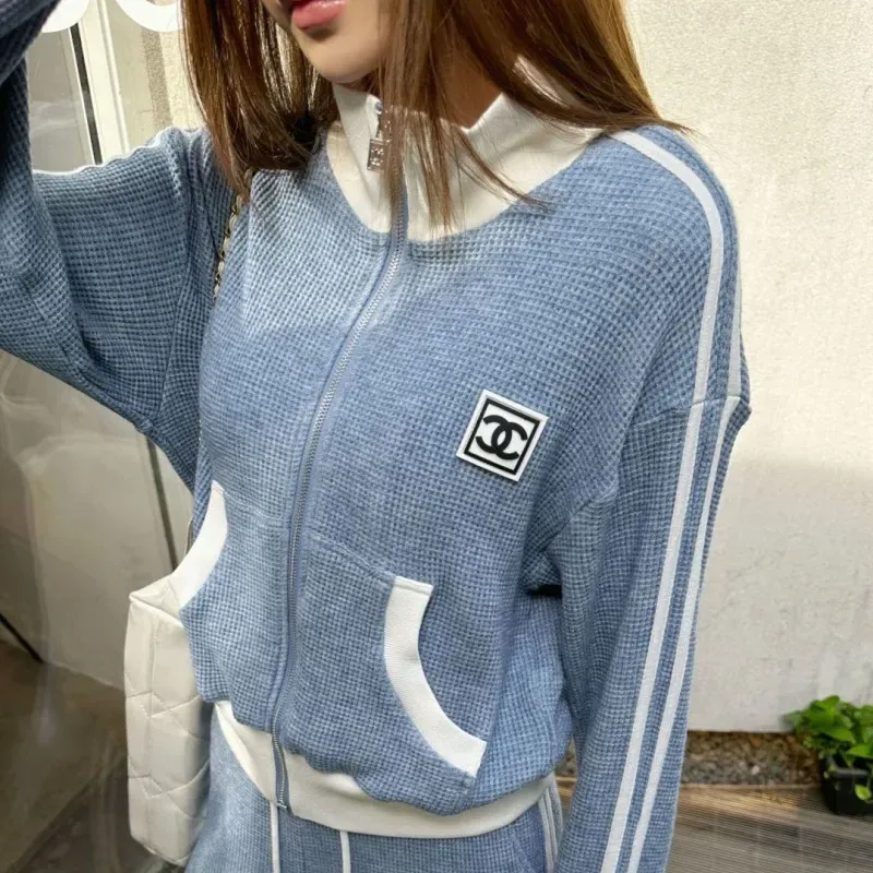 『S-L』話題沸騰中 大人気 優しい雰囲気 カジュアル スタンドネック セットアップ
