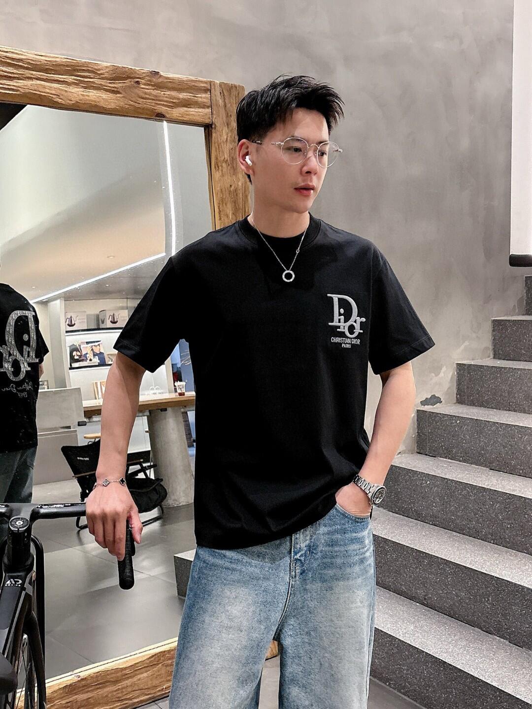 【S-5XL】夏のゆったりとした新しい半袖トレンドプリントクルーネックピュアコットンTシャツ