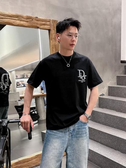 【S-5XL】夏のゆったりとした新しい半袖トレンドプリントクルーネックピュアコットンTシャツ