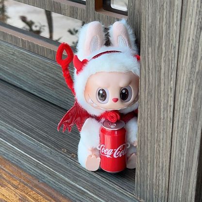 LABUBU 服 - 悪魔の翼 Bubu 人形 服 コーラ レッド ドレス かわいい セット 1 2 3 世代