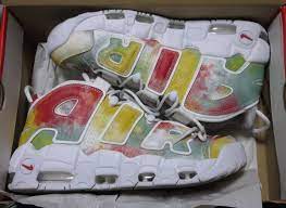 NIKE ナイキ AIR MORE UPTEMPO 96  INTERNATIONAL UK QS エアモアアップテンポ96  インターナショナル  イギリス メンズ スニーカー AMARILLO/WHITE/SPEED RED/NEPTUNE GREEN アマリロ/ホワイト/スピードレッド/ネプチューングリーン【海外限定 日本未入荷】