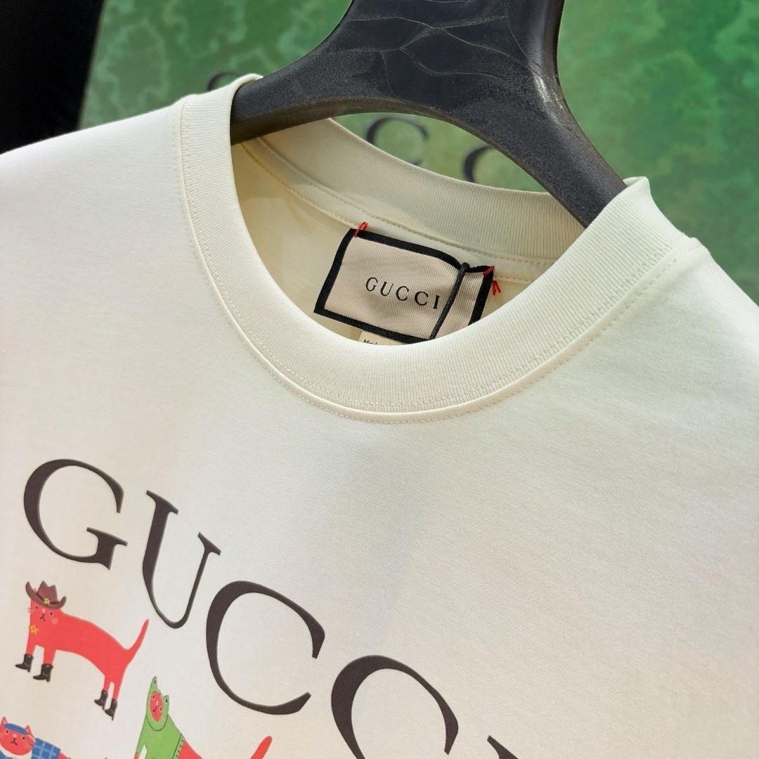 『S-XL』人気のプリント入り純綿Tシャツ、カジュアルなゆったりトップス