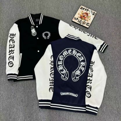 【S-4XL】メンズ秋冬ベースボールジャケット、新スタイル、トレンドのアメリカン刺繍パッチワークジャケット、カジュアル