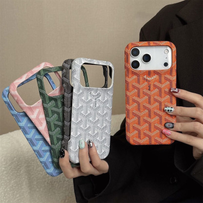 トレンドブランドのスマホケース、セミクローズドハードケース、プレミアムiPhoneケース