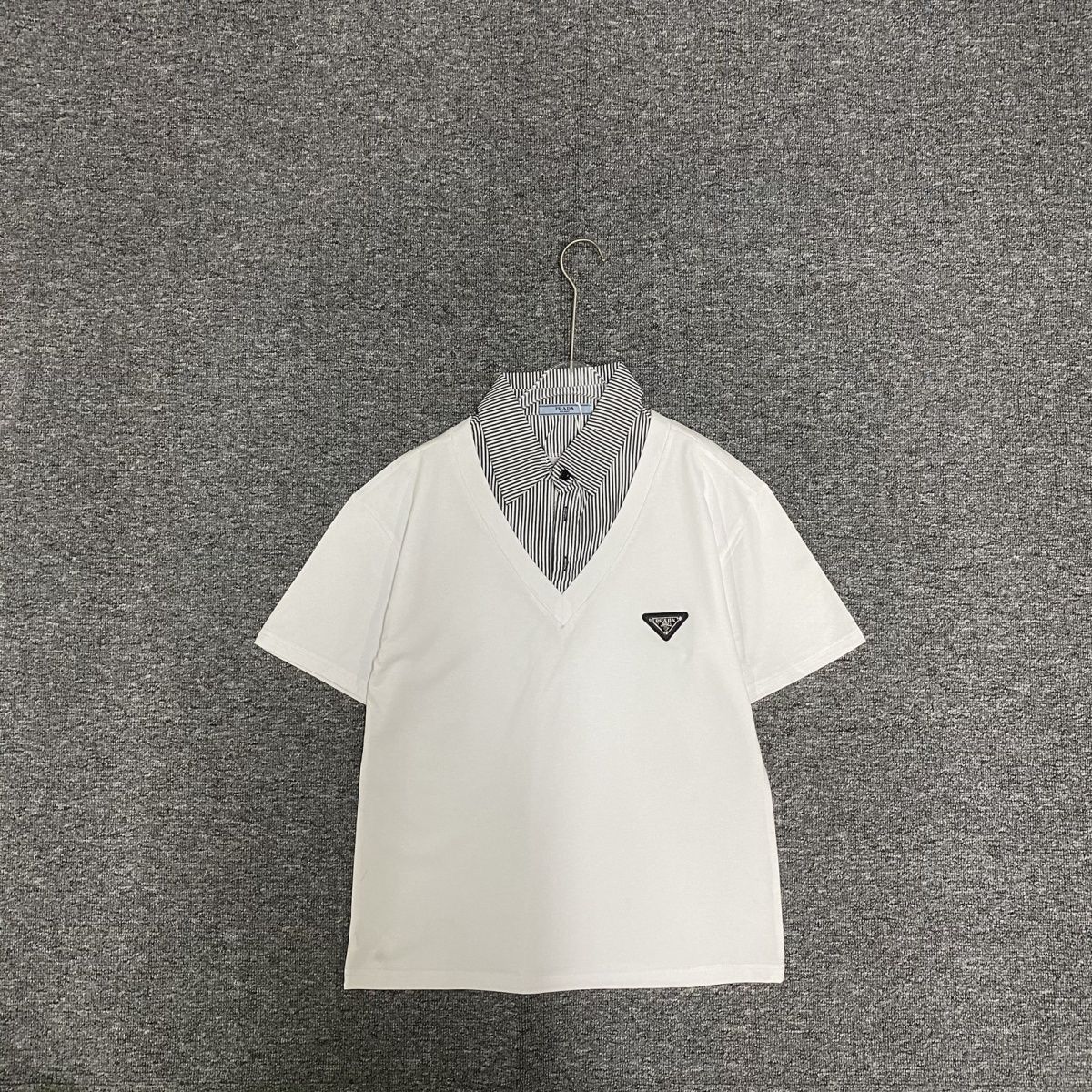 『L-5XL』夏にぴったりのストライプ柄半袖Tシャツ 着回し力抜群で男女兼用