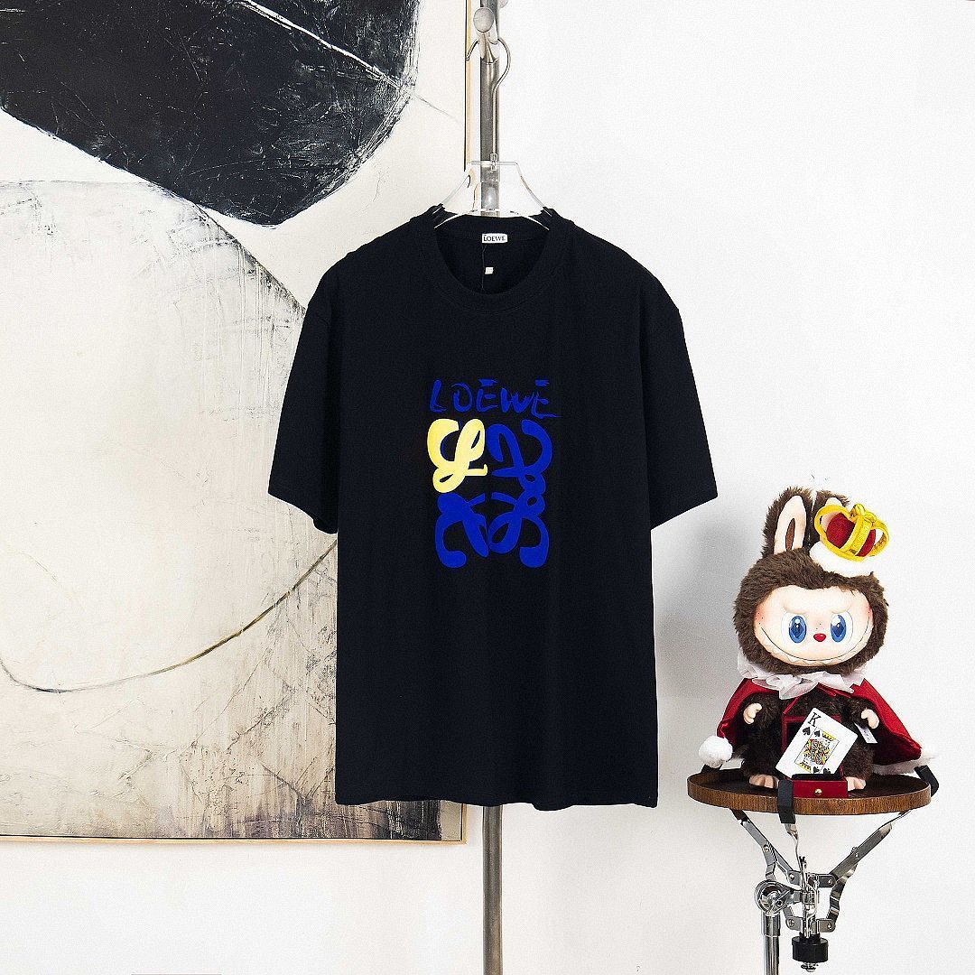 2026年新作 プリント柄 トレンディな純綿半袖Tシャツ カジュアル ラウンドネックトップス