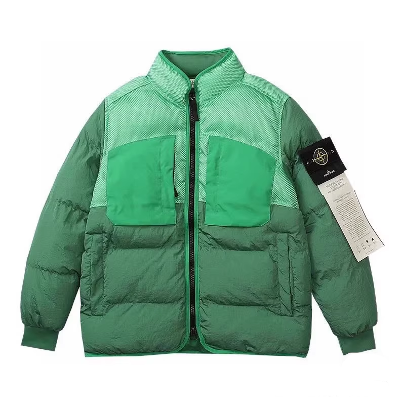 STONE ISLAND マルチエレメントパッチワークダウンジャケット