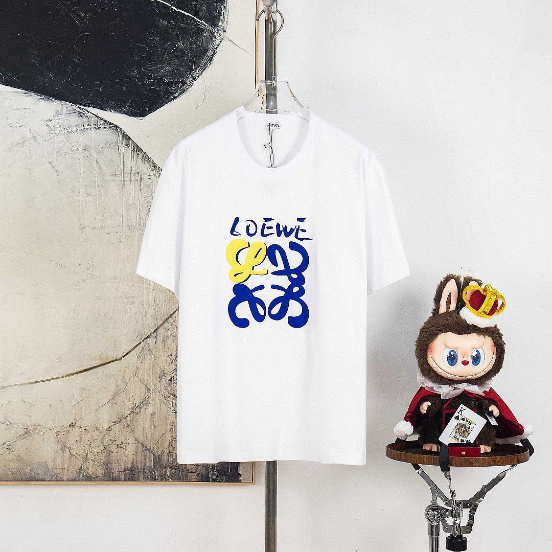 2026年新作 プリント柄 トレンディな純綿半袖Tシャツ カジュアル ラウンドネックトップス