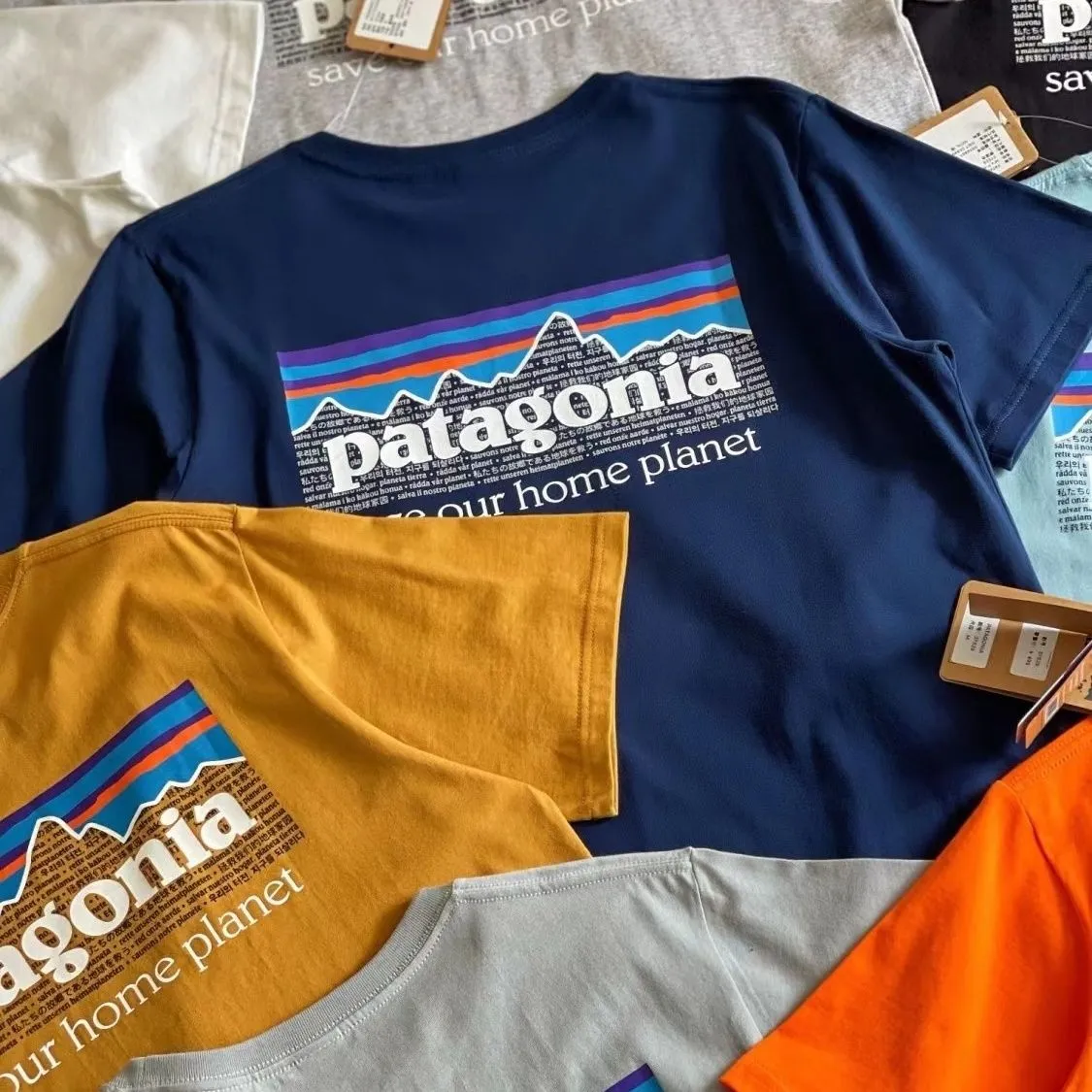 質感のいい シンプル 日常 ラウンドネック プリント アルファベット 多色選べる 合わせやすい Ｔシャツ