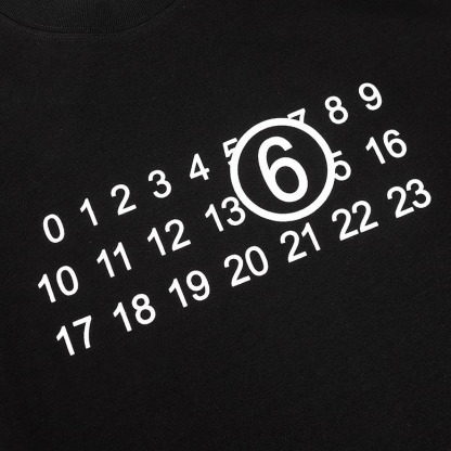 新作 シンプル プリント 数字柄 オーバーサイズ ゆったり 通気性 カジュアル トップス Ｔシャツ