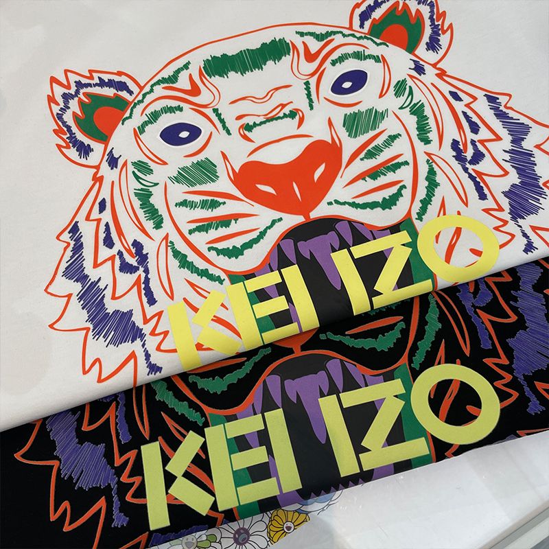 おすすめ レトロ 日常 プリント アルファベット 動物柄 タイガー コットン 快適 Ｔシャツ