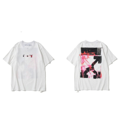 合わせやすい 人気上昇中 夏 プリント ゆったり オーバーサイズ ラウンドネック 配色 トップス Ｔシャツ