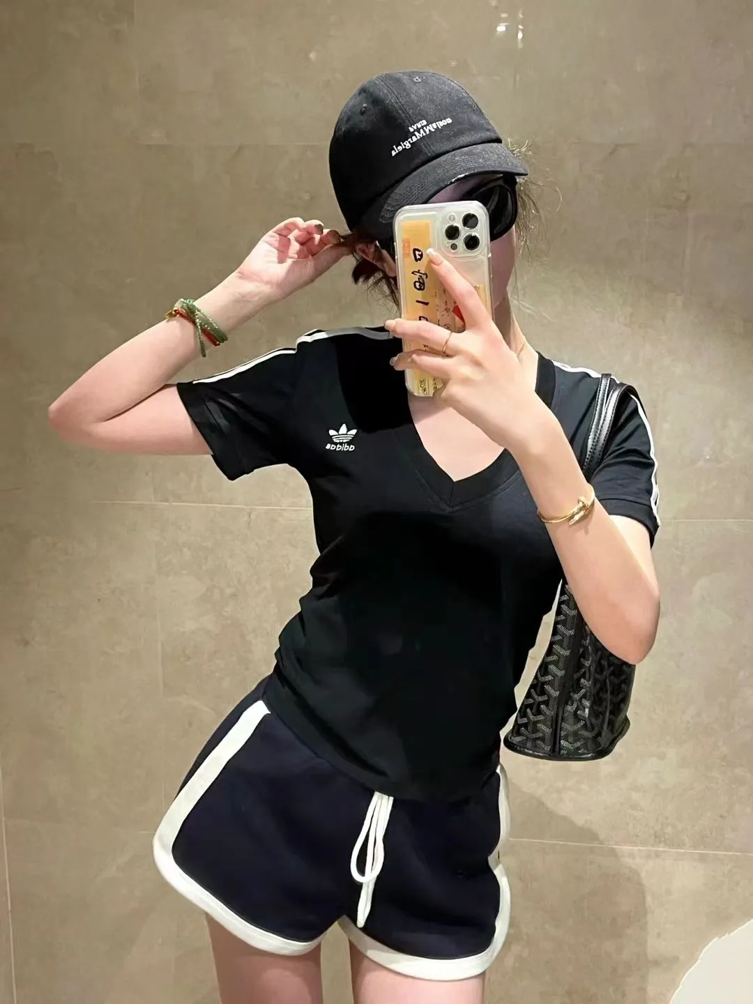 着回し力抜群 レトロ スリム 着痩せ 合わせやすい バイカラー トレンド Tシャツ