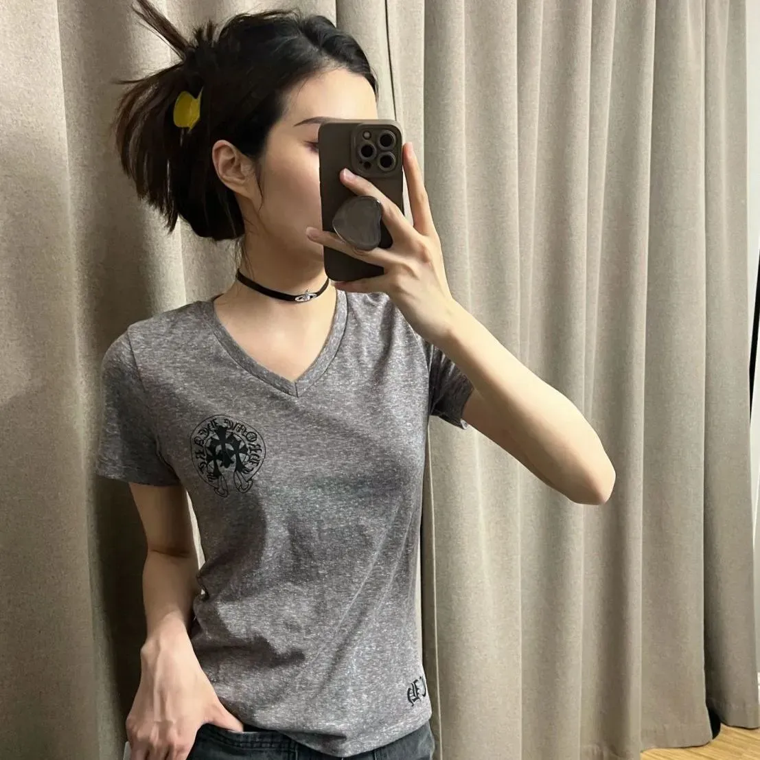 好感度100％ 気質満点 取り入れたい 着心地良い 夏 瘦せる プリント 日常 Tシャツ