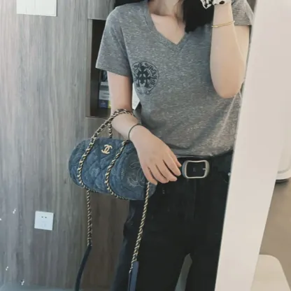 好感度100％ 気質満点 取り入れたい 着心地良い 夏 瘦せる プリント 日常 Tシャツ