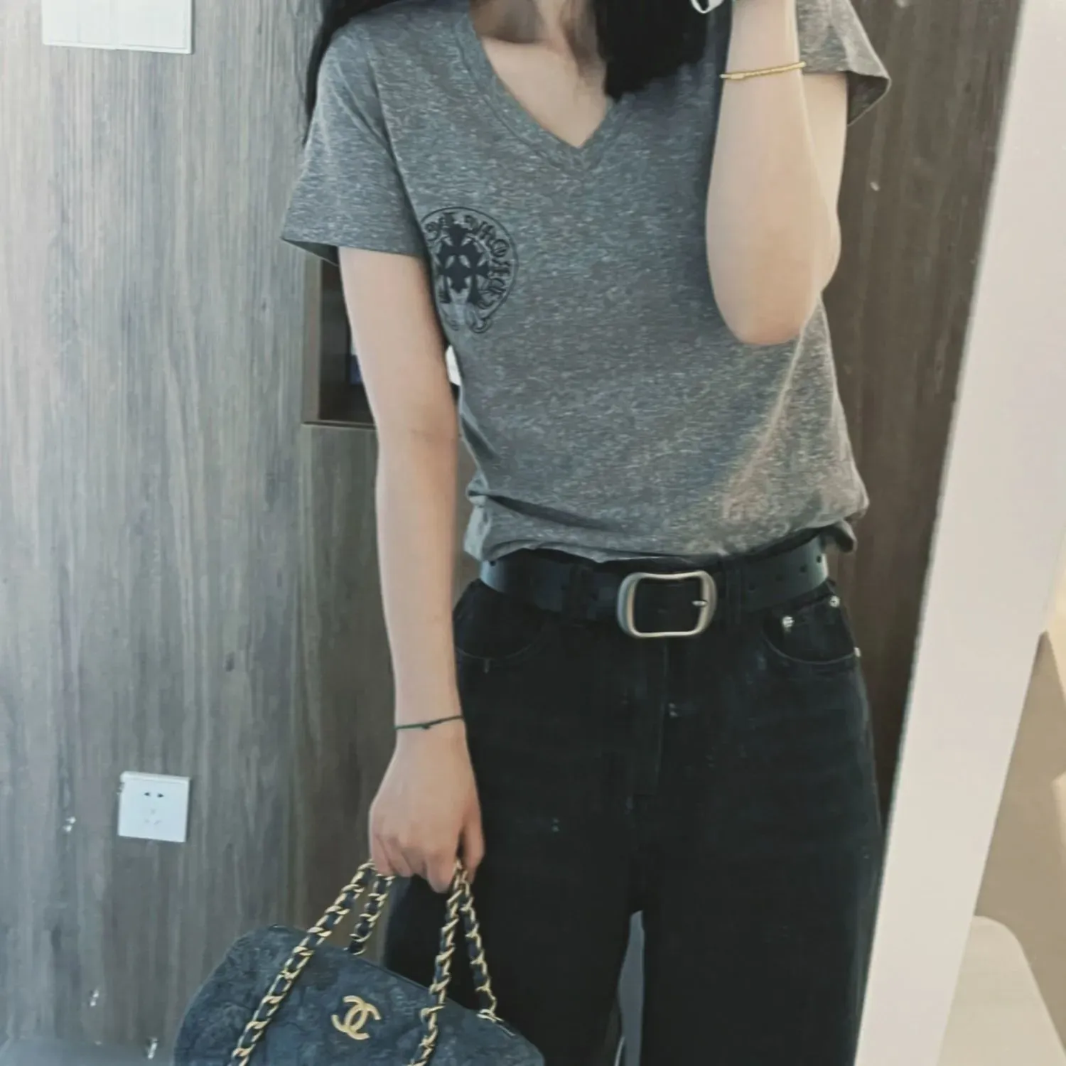 好感度100％ 気質満点 取り入れたい 着心地良い 夏 瘦せる プリント 日常 Tシャツ