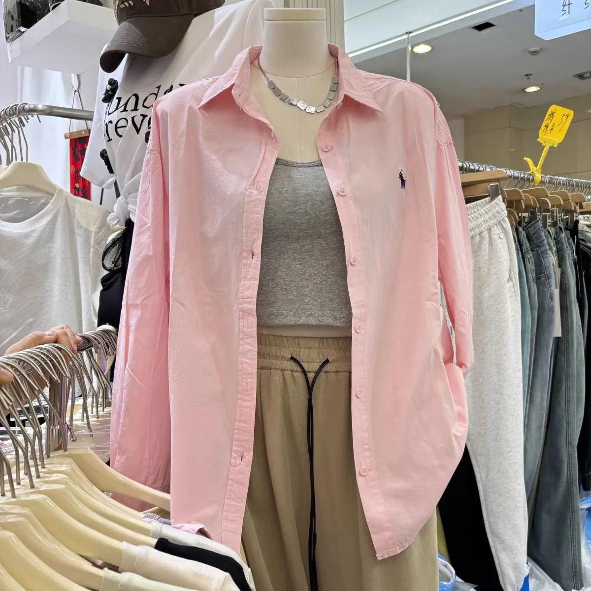 今季大注目 ルーズ 定番 シンプル 合わせやすい 着痩せ トレンド レディース シャツ