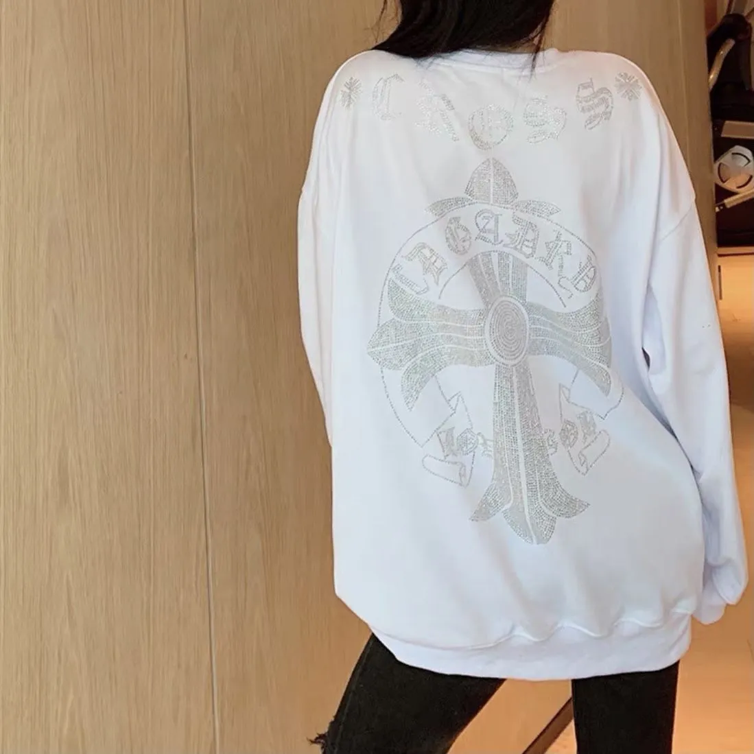 元気いっぱい 絶対欲しい 新作 オーバーサイズ アルファベット ゆったり 長袖 Ｔシャツ