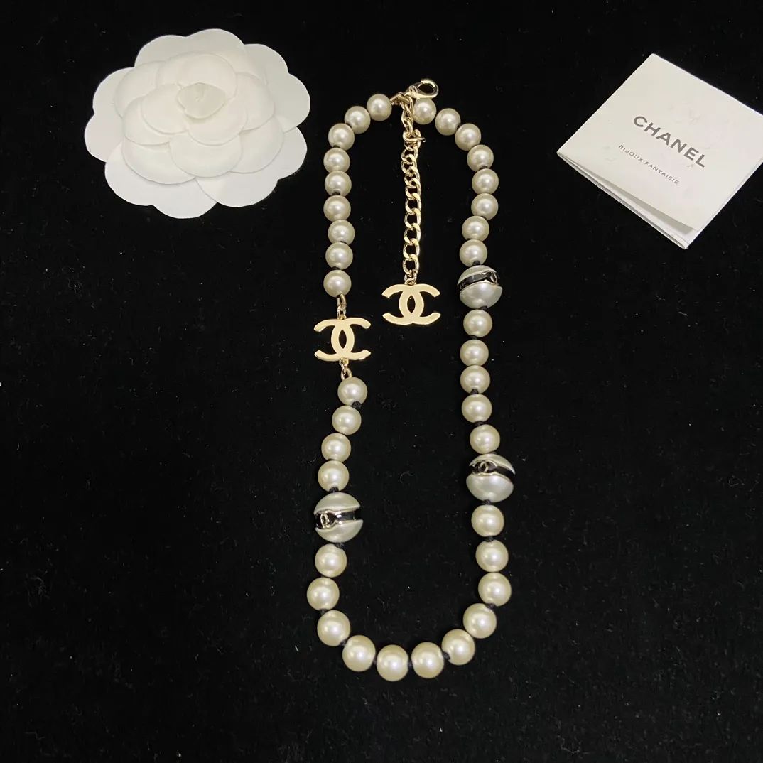 【Chanel】超人気商品 エレガント 華やか 光沢 トレンド ネックレス