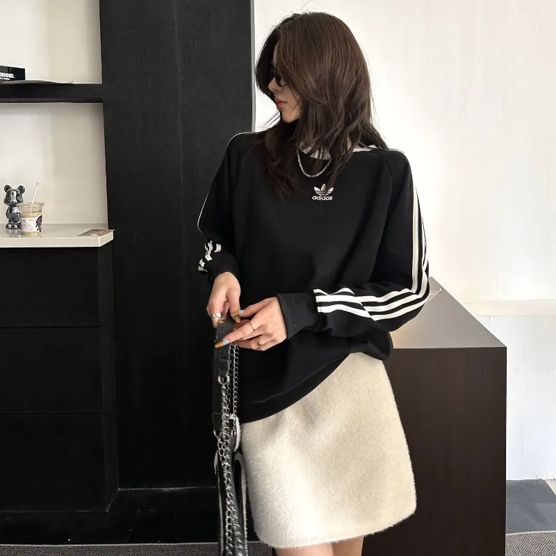 『S-3XL』元気いっぱい 好感度UP スタイリッシュ トレンド クラシック トレーナー