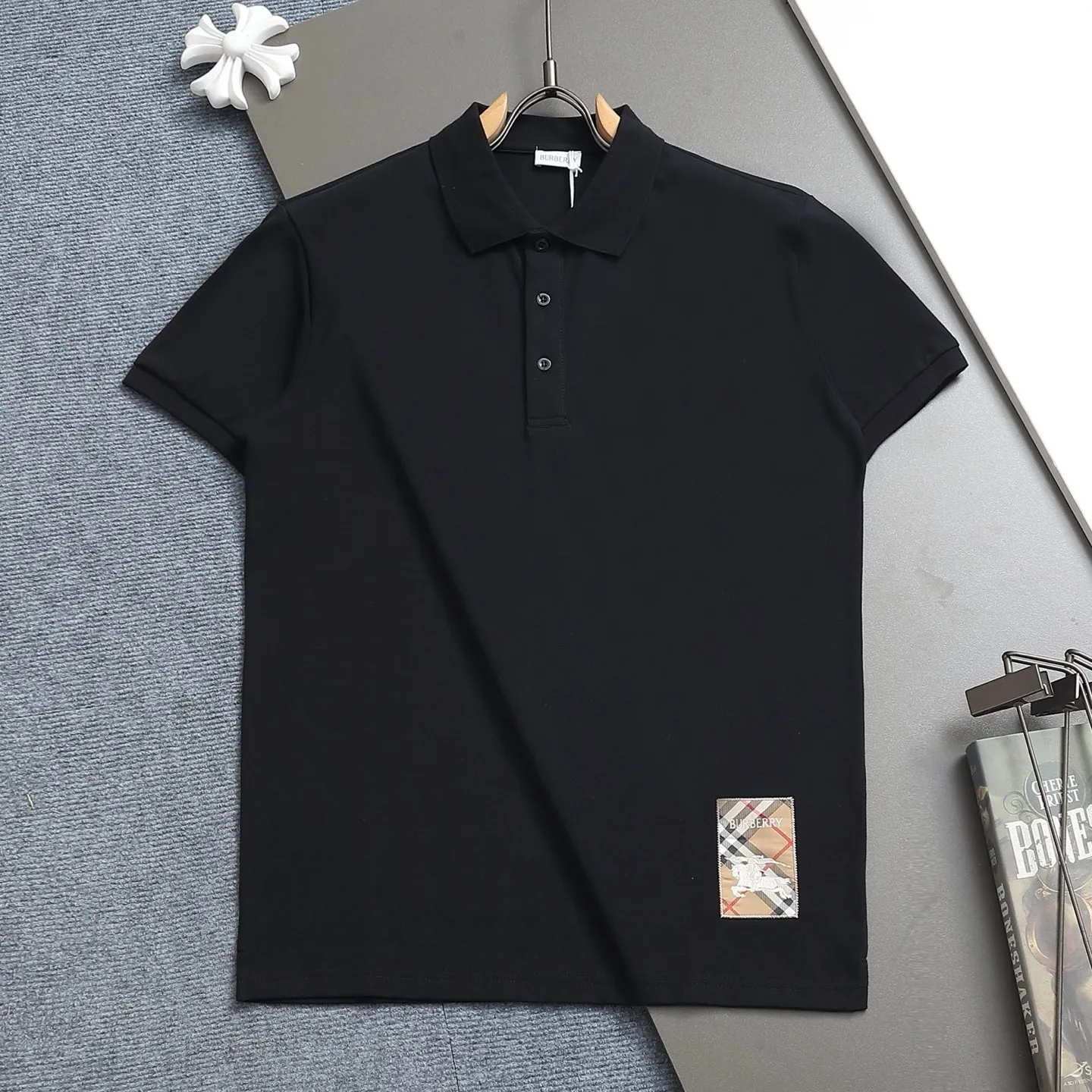 『M-3XL』三色選べる poloネック 着せやすい カジュアル 定番 Tシャツ
