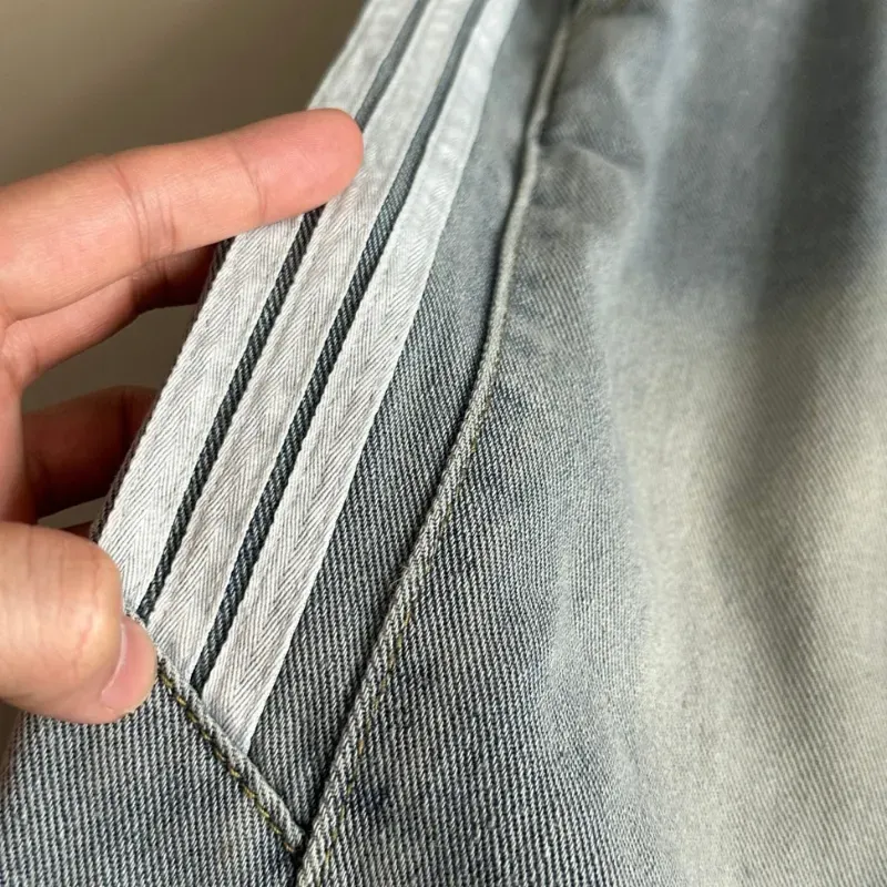 『S-XL』今季売れ筋 期間限定 ファッション 無地 オーバーサイズ 通気性 デニム ジーンズ