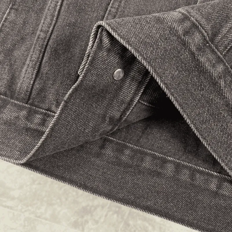 『M-2XL』人気上昇中 絶対流行 シンプル フード付き デニム アウター
