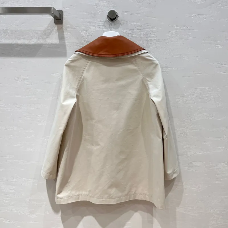 『S-L』大人の定番 おしゃれ見えNO.1 日常 通勤 折り襟 切り替え ゆったり 秋 コート