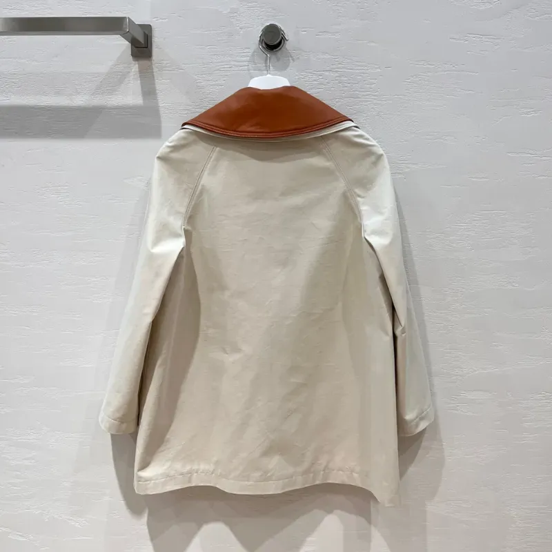 『S-L』大人の定番 おしゃれ見えNO.1 日常 通勤 折り襟 切り替え ゆったり 秋 コート