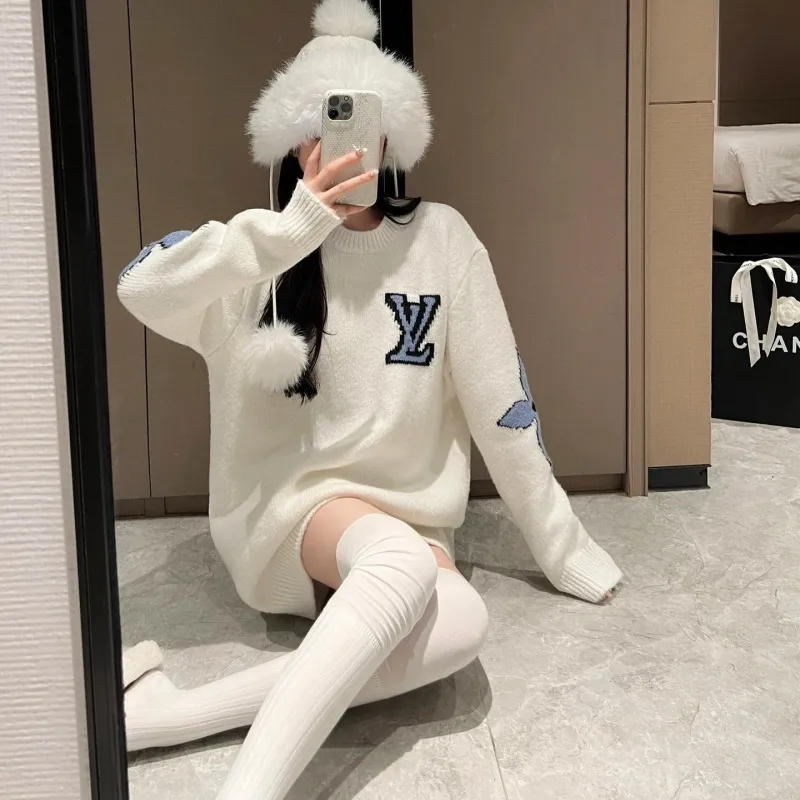 『フリーサイズ』元気いっぱい トレンド シンプル ふわふわ 暖かい 肌ざわり良い ルーズな セーター