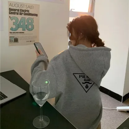 『M-5XL』超人気商品 大人の定番 ストリート フード付き プリント パーカー