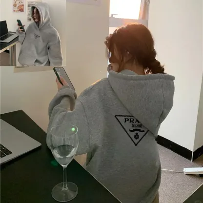 『M-5XL』超人気商品 大人の定番 ストリート フード付き プリント パーカー