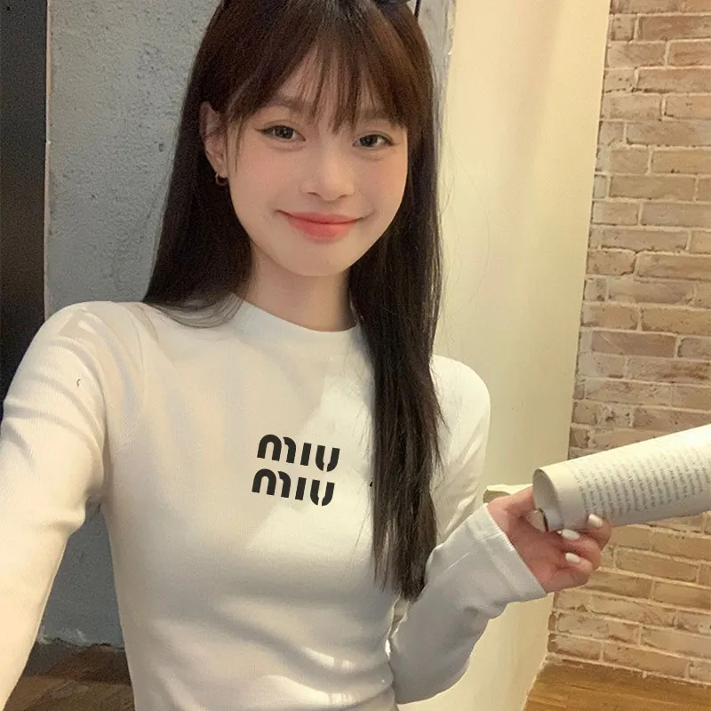 『M-2XL』NO.1人気 シンプル エレガント セクシーストレッチ若見え 長袖Tシャツ