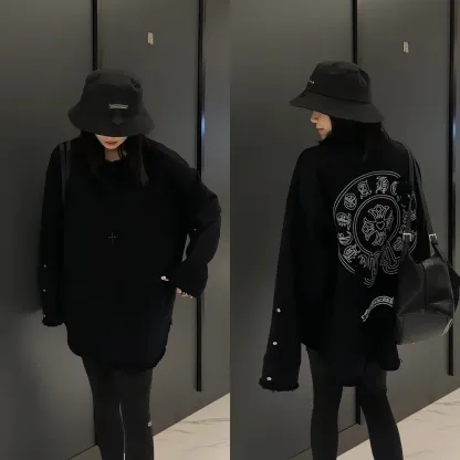 『M-4XL』NO.1人気 優しい雰囲気 男女兼用 ストリート ラウンドネック 長袖 Tシャツ