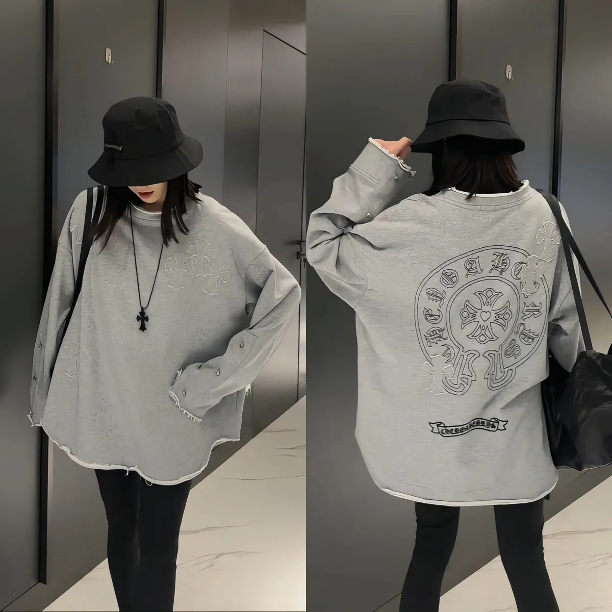 『M-4XL』NO.1人気 優しい雰囲気 男女兼用 ストリート ラウンドネック 長袖 Tシャツ