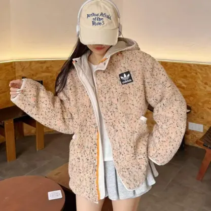 『S-XL』おすすめ 好感度100％ トレンド モコモコ フード付き ボア アウター