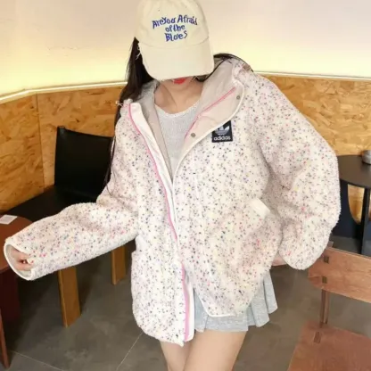 『S-XL』おすすめ 好感度100％ トレンド モコモコ フード付き ボア アウター