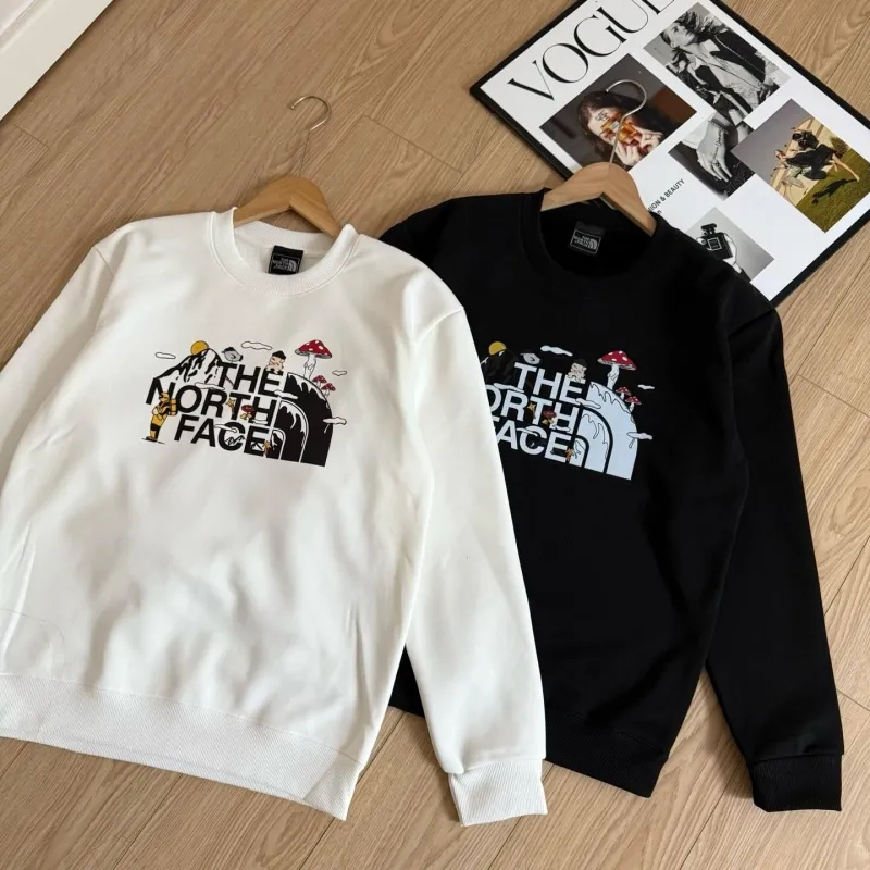 『M-3XL』好感度100％ 質感のいい トレンド ノームコア プリント トレーナー