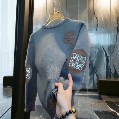 『M-4XL』大活躍 カッコイイ配色 着回し力抜群 よく売れる 快適 ニットセーター