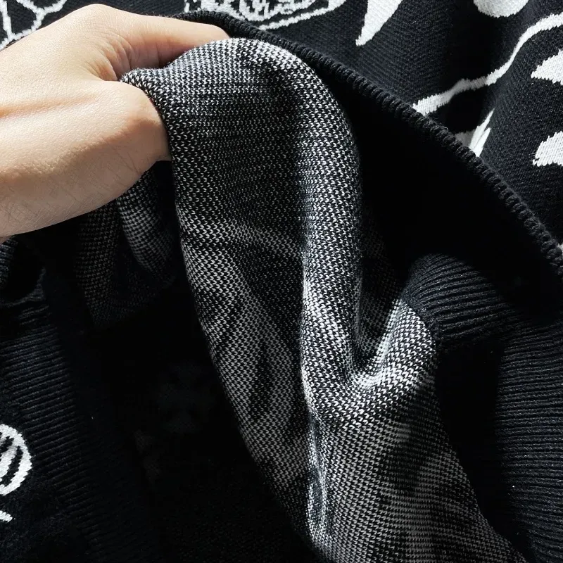 『S-XL』人気爆発中 着回し最強 トレンド ジャカード ウール混 セーター