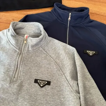 『M-5XL』大注目シンプル 手触り良くファッション 合わせやすい ハーフジップ トレーナ