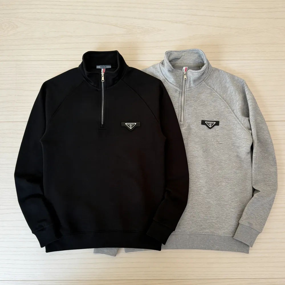 『M-5XL』大注目シンプル 手触り良くファッション 合わせやすい ハーフジップ トレーナ